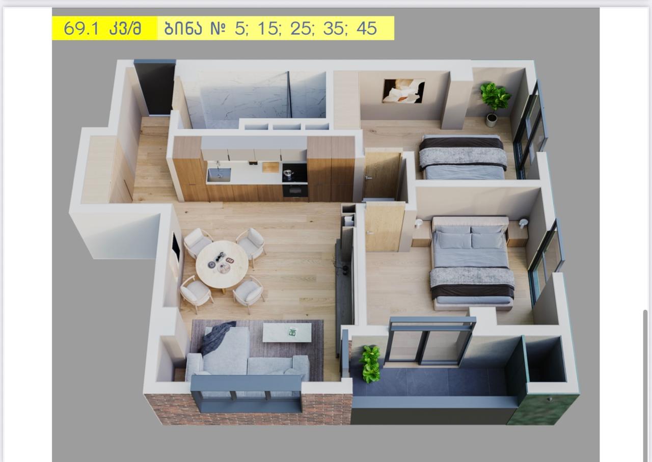 2 rooms - 2Otaq 1